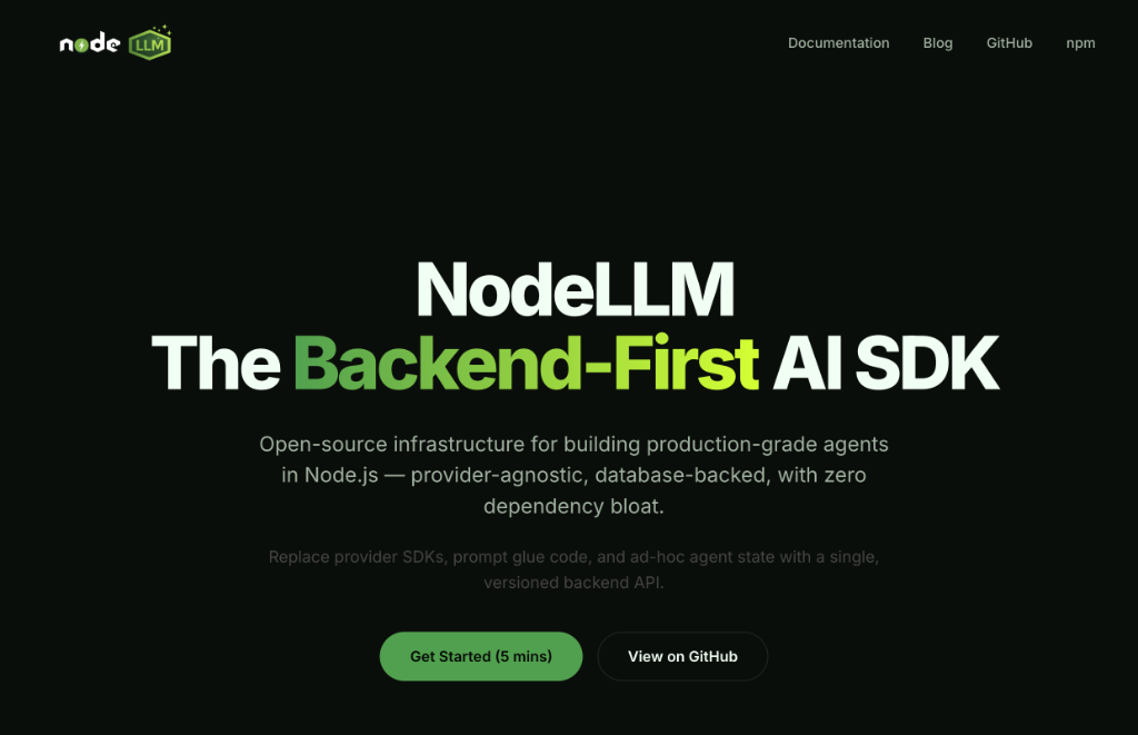 NodeLLM Hero